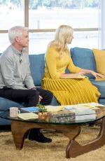 HOLLY WILLOGHBY on the Set of This Morning Show in London 10/03/2017