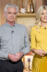 HOLLY WILLOGHBY on the Set of This Morning Show in London 10/03/2017