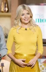 HOLLY WILLOGHBY on the Set of This Morning Show in London 10/03/2017