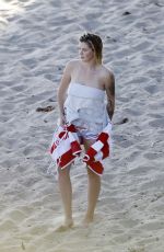 IRELAND BALDWIN on the Set of a Photoshoot at a Beach in Malibu 10/05/2017