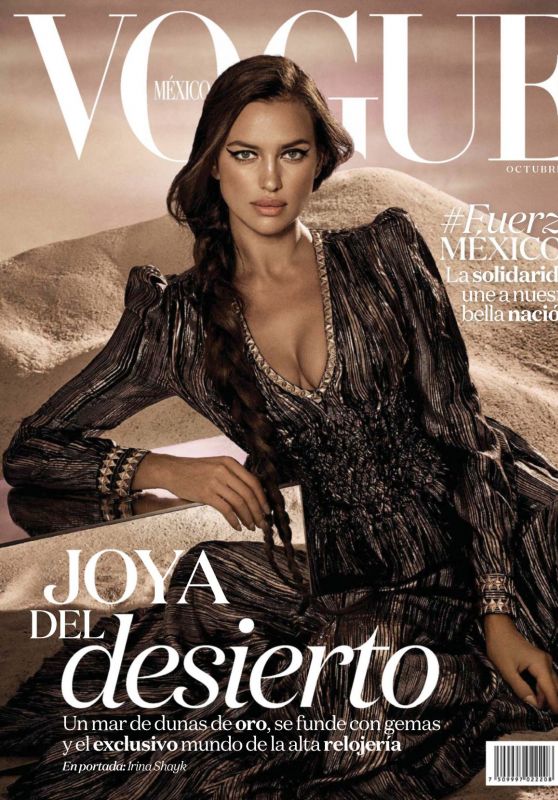 IRINA SHAYK on the Cover of Vogue Magazine, Mexico October 2017