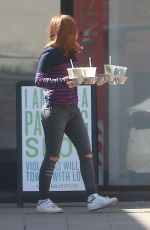ISLA FISHER at Cafe Gratitude in Beverly Hills 10/08/2017
