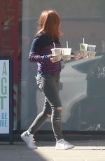 ISLA FISHER at Cafe Gratitude in Beverly Hills 10/08/2017