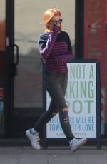 ISLA FISHER at Cafe Gratitude in Beverly Hills 10/08/2017