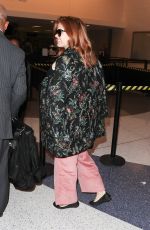 ISLA FISHER at LAX Airport in Los Angeles 10/11/2017
