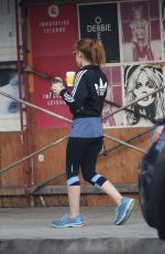 ISLA FISHER Out for Coffee in Los Angeles 10/20/2017