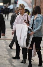 JANUARY JONES Arrives at Jimmy Kimmel Live in Los Angeles 10/09/2017
