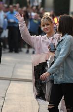 JANUARY JONES Arrives at Jimmy Kimmel Live in Los Angeles 10/09/2017