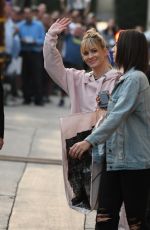 JANUARY JONES Arrives at Jimmy Kimmel Live in Los Angeles 10/09/2017