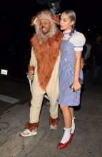 JASMINE SANDERS as Dorothy Arrives at a Halloween Party in Hollywood 10/28/2017