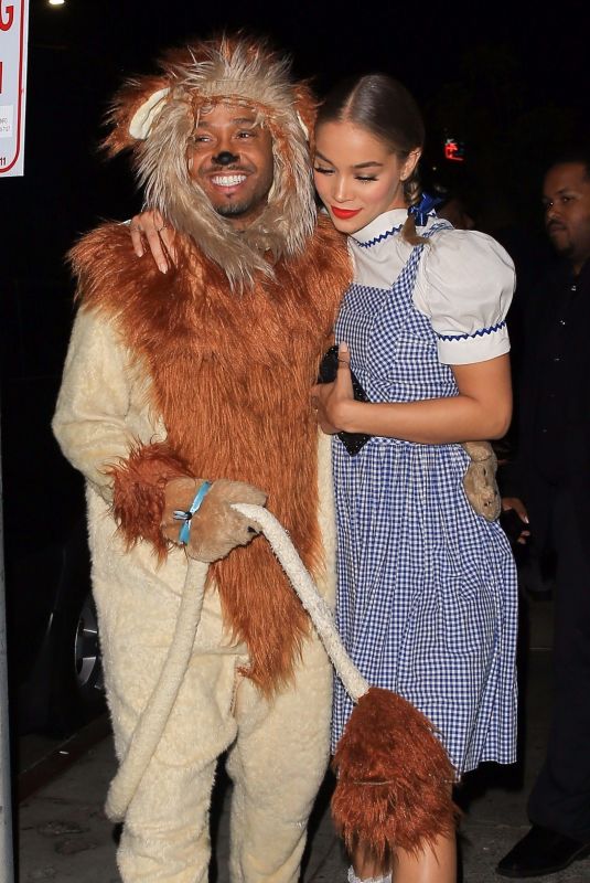 JASMINE SANDERS as Dorothy Arrives at a Halloween Party in Hollywood 10/28/2017