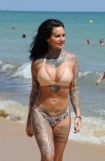 JEMMA LUCY in Bikini at a Beach in Portugal 10/10/2017