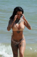 JEMMA LUCY in Bikini at a Beach in Portugal 10/10/2017