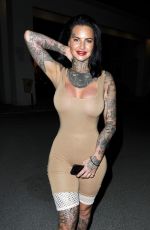 JEMMA LUCY in Tights Out and About in Manchester 10/23/2017