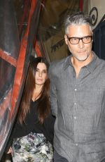 JENNIFER ANISTON and SANDRA BULLOCK at Il Piccolino Restaurant in West Hollywood 10/21/2017