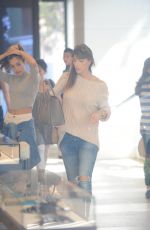 JENNIFER FLAVIN and SISTINE ROSE STALLONE Shopping at Chanel on Rodeo Drive 10/23/2017