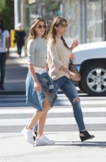 JENNIFER FLAVIN and SISTINE ROSE STALLONE Shopping at Chanel on Rodeo Drive 10/23/2017