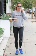 JENNIFER GARNER Out for Coffee in Los Angeles 10/30/2017