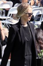 JENNIFER LAWRENCE at Anton Yelchin Life Celebration and Statue Unveiling in Hollywood 10/08/2017