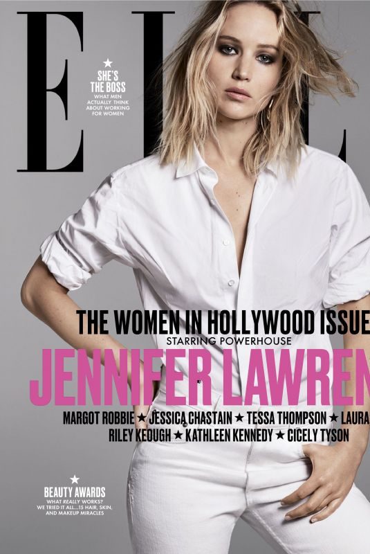 JENNIFER LAWRENCE in Elle Magazine, Women in Hollwood Issue, November 2017