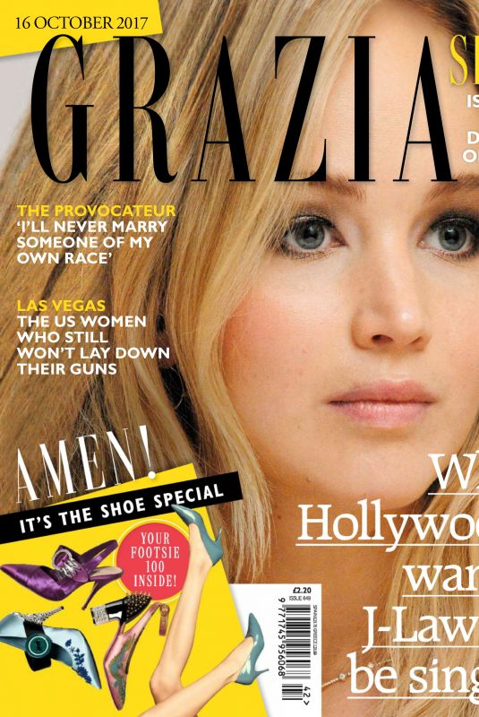 JENNIFER LAWRENCE in Grazia Magazine, UK October 2017