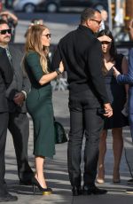 JENNIFER LOPEZ and Alex Rodriguez Arriving at Jimmy Kimmel Live 10/02/2017