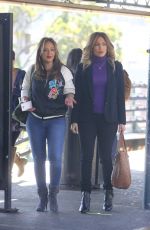 JENNIFER LOPEZ and LEAH REMINI on the Set of Second Act in New York 10/27/2017