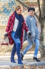 JENNIFER LOPEZ and VANESSA HUDGENS on the Set of Second Act in New York 10/27/2017