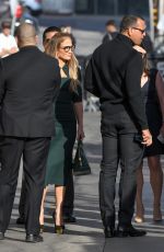 JENNIFER LOPEZ Leaves Jimmy Kimmel Live 10/02/2017