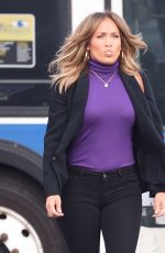 JENNIFER LOPEZ on the Set of Second Act in New York 10/23/2017