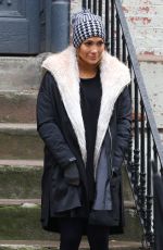 JENNIFER LOPEZ on the Set of Second Act in New York 10/26/2017