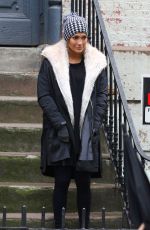 JENNIFER LOPEZ on the Set of Second Act in New York 10/26/2017