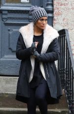 JENNIFER LOPEZ on the Set of Second Act in New York 10/26/2017
