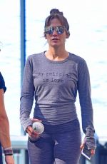 JENNIFER LOPEZ Out for Ice Cream After Workout in New York 10/20/2017