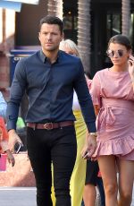 JESSICA and NATALYA WRIGHT Out for Lunch with Their Family in Hollywood 10/25/2017