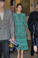 JESSICA BIEL and Justin Timberlake Leaves Wonderwall Screening in New York 10/14/2017