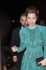 JESSICA BIEL and Justin Timberlake Leaves Wonderwall Screening in New York 10/14/2017
