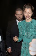 JESSICA BIEL and Justin Timberlake Leaves Wonderwall Screening in New York 10/14/2017