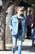 JESSICA BIEL in Ripped Denim Out in Los Angeles 10/21/2017