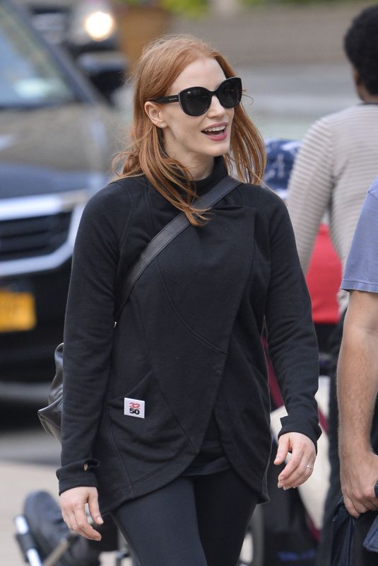 JESSICA CHASTAIN at Lincoln Center in New York 10/07/2017