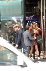 JESSICA SERFATY and Ed Westwick at Jeweler Edouard Nahum in Paris 10/23/2017