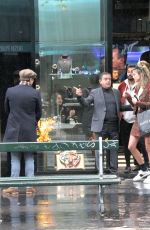 JESSICA SERFATY and Ed Westwick at Jeweler Edouard Nahum in Paris 10/23/2017