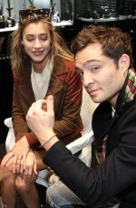 JESSICA SERFATY and Ed Westwick at Jeweler Edouard Nahum in Paris 10/23/2017