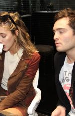 JESSICA SERFATY and Ed Westwick at Jeweler Edouard Nahum in Paris 10/23/2017