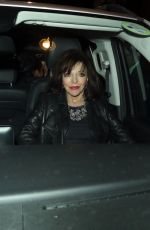 JOAN COLLINS Leaves Garrick Theatre in London 10/27/2017