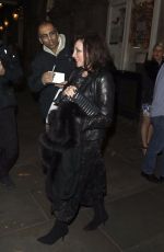 JOAN COLLINS Leaves Garrick Theatre in London 10/27/2017