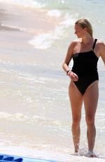 JODIE KIDD in Swimsuit at a Beach in Barbados 10/11/2017