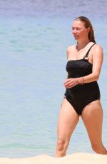 JODIE KIDD in Swimsuit at a Beach in Barbados 10/11/2017