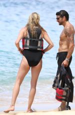 JODIE KIDD in Swimsuit at a Beach in Barbados 10/11/2017