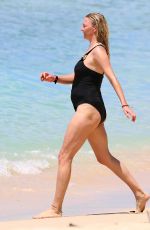 JODIE KIDD in Swimsuit at a Beach in Barbados 10/11/2017